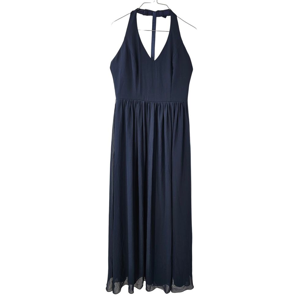 BILL LEVKOFF Navy Blue Formal Gown Dress Womens Size 10